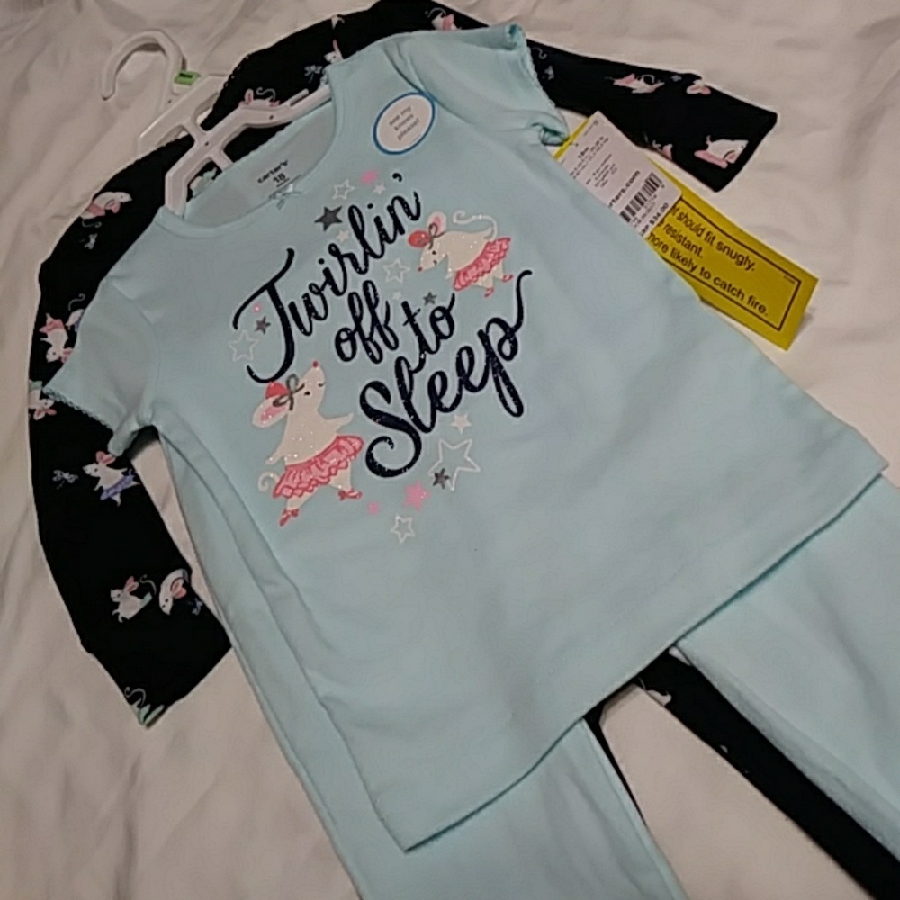 Carter's NWT Baby Girl Mouse PJ's